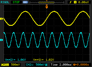 Example audio output from the XMega32A4U