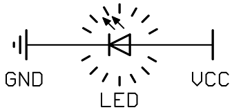 simplest LED circuit